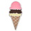Blank Ice Cream Cone Pin, 1 1/8" H x 1/4" W, Price/piece