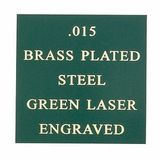 Custom Green Brass Plated Steel Engraving Sheet Stock (12