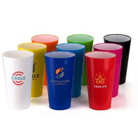 Custom 20 Oz. Two-Toned Plastic Cup, 3 1/2" W x 6 1/2" H