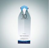 Custom Designer Collection Virtue Tower Optical Crystal Award (10