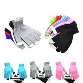 Custom Touch Screen Gloves, 8 1/4" L x 4 3/4" W