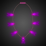 Custom Pink Ribbon LED Necklace