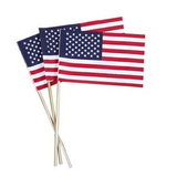 Custom USA Flag with Stick