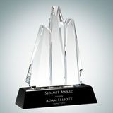 Custom Reach for the Summit Optical Crystal Award, 10