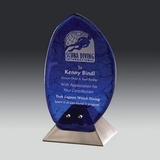 Custom Flame Art Glass Award (10 3/4