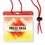 Custom Color Coded Name Tag w/ Cord Lanyard - Large, Price/piece