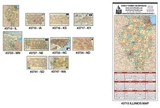Custom Small State Map Year-In-View Calendar - Illinois, 14 1/2