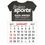 Custom T-Shirt Kwik-Stik Textured Vinyl Calendar - 13 Month (3"x4 1/2"), Price/piece