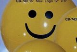 Custom Inflatable Yellow Smile Face Ball / 36