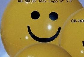 Custom Inflatable Yellow Smile Face Ball / 36"