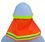 Custom Safety Neck Shade Cover Hard Hat, Price/piece