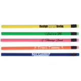 Custom Unicorn #2 Pencil w/Matching Neon Eraser