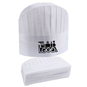 Custom Disposable Chef Hats, 9.45" L x 5.5" W x 9.06" H