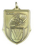 Custom 100 Series Stock Medal (Skeet) Gold, Silver, Bronze