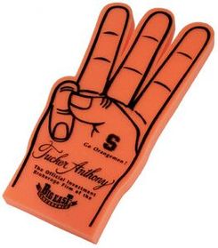 Custom 3 Fingered Foam Hand Cheer Mitt