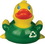 Custom Rubber Go Green Duck, 3 1/2" L x 3" W x 3 1/4" H, Price/piece