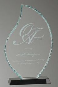 Custom Premier Glass Flame Award (10 1/2")