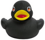 Custom Mini Rubber Black Duck, 2 1/2