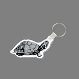 Custom Key Ring & Punch Tag W/ Tab - Turtle