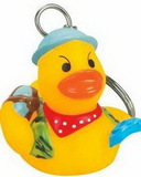 Custom Rubber Travel Duck Key Chain