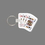 Key Ring & Full Color Punch Tag - Card Playing Hand (Kings), Price/piece