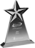Custom Clear Vertical Star Award (7 1/2
