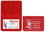 Custom 4 1/2" x 3 1/8" Business Card Case w/ 2 Clear Pockets, Price/piece