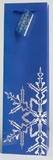 Blank The Holiday Wine Bottle Gift Bag Collection (Snowflake Blue), 4 7/8