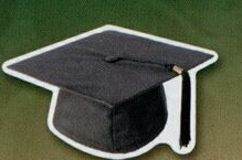 Custom Graduation Cap Magnet - 5.1-7 Sq. In. (30MM Thick)