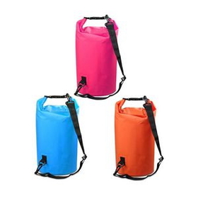 Custom 5L PVC Laminated Fabric Waterproof Bag, 11" W x 15 3/4" H