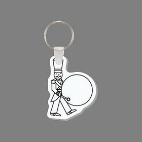 Key Ring & Punch Tag - Toy Bass Drum Player