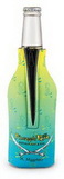 Custom Zipper Bottle Coolie Bottle Cover - 3 3/4