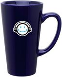Custom 16 Oz. Glossy Cobalt Blue Tall Latte Mug