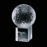 Custom Bellevue Optical Crystal Golf Award (2 3/8