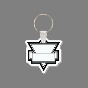 Custom Key Ring & Punch Tag - Triangular Banner