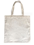 Custom Natural Canvas Cotton Tote Bag with Shoulder Strap, 15