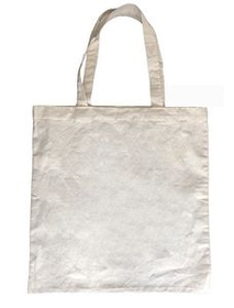 Custom Natural Canvas Cotton Tote Bag with Shoulder Strap, 15" L x 15" H