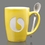 Custom Winfield Mug & Spoon - 15oz Yellow, Price/piece