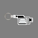 Key Ring & Punch Tag W/ Tab - Camcorder (Side View)