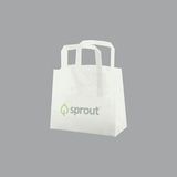 Custom Clear Film Frosted Tri-Fold Handle Shopping Bag (8
