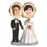 Custom Couple Bobble Heads - Bride & Groom