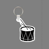 Key Ring & Punch Tag W/ Tab - Drum & Drum Sticks