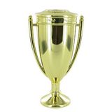 Blank Gold Metal Cup W/Lid (5 1/4