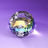 Custom Awards-Rainbow colored dome shaped paperweight optical crystal award/trophy, 3