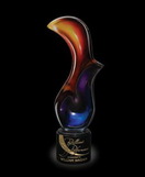 Custom Delphi Flash Art Glass Award (5 1/4