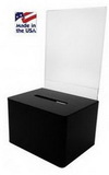 Custom Black Ballot Box (5"x4"x4")