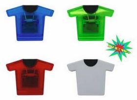 Custom T-Shirt Shaped Jumbo Magnetic Memo Clip, 2" W X 2 75" H