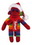 Custom Rainbow Sock Monkey (Plush) with Christmas Scarf and Hat 16", Price/piece