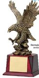 Blank Electroplated Resin Eagle on Rosewood Base Trophy