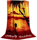 Custom Full Color Printed Micro fiber Beach Towel (28
